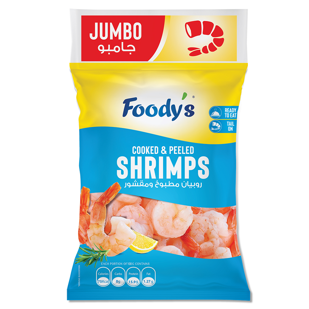 Foody's Food-Cooked & Peeled Shrimps Jumbo